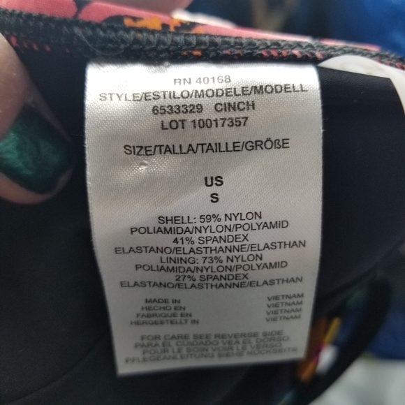 Skinnydippers Miraclesuit baby kiss cinch ruffle dark floral one piece swimsuit - Picture 7 of 11